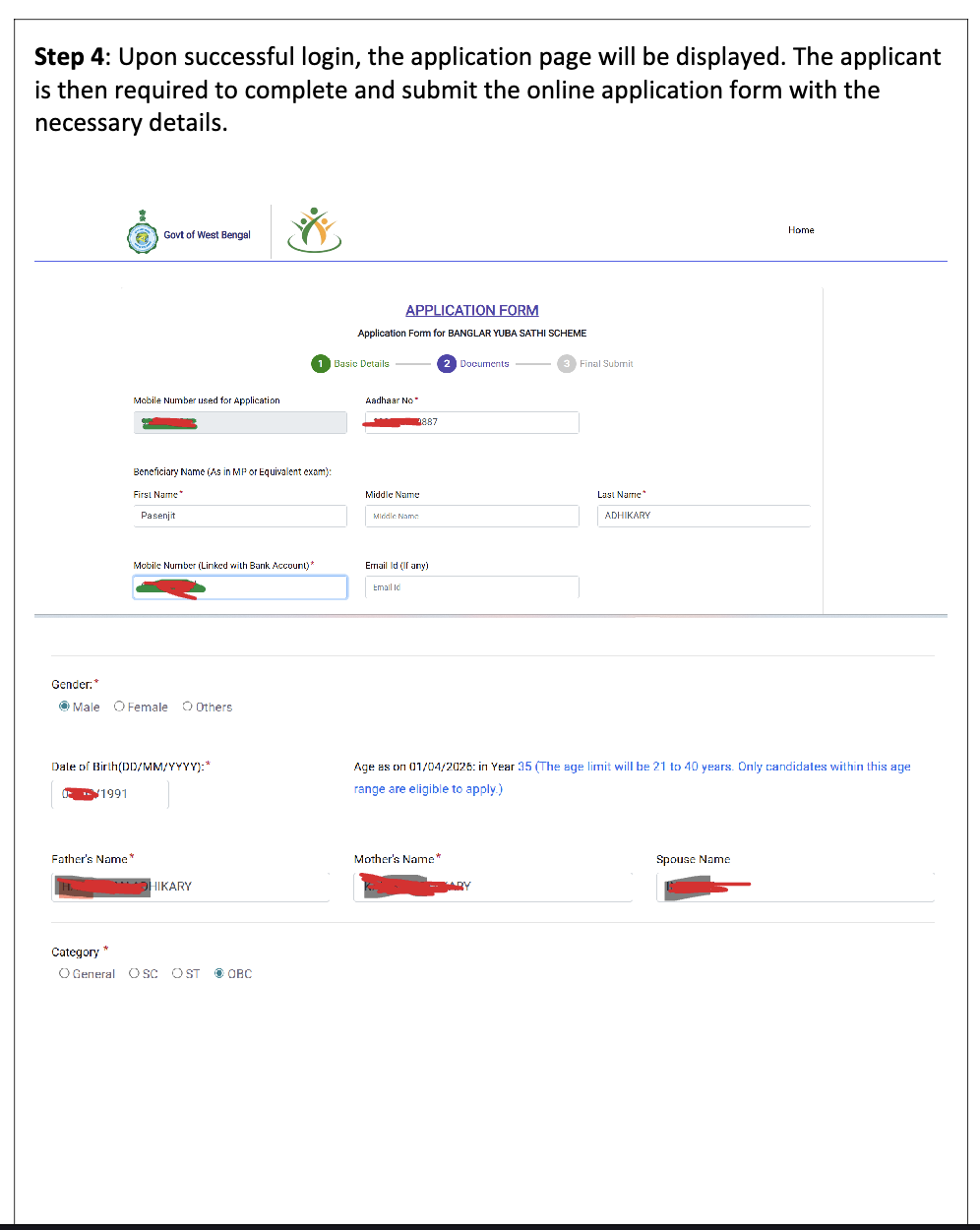 Step 4 Basic Details