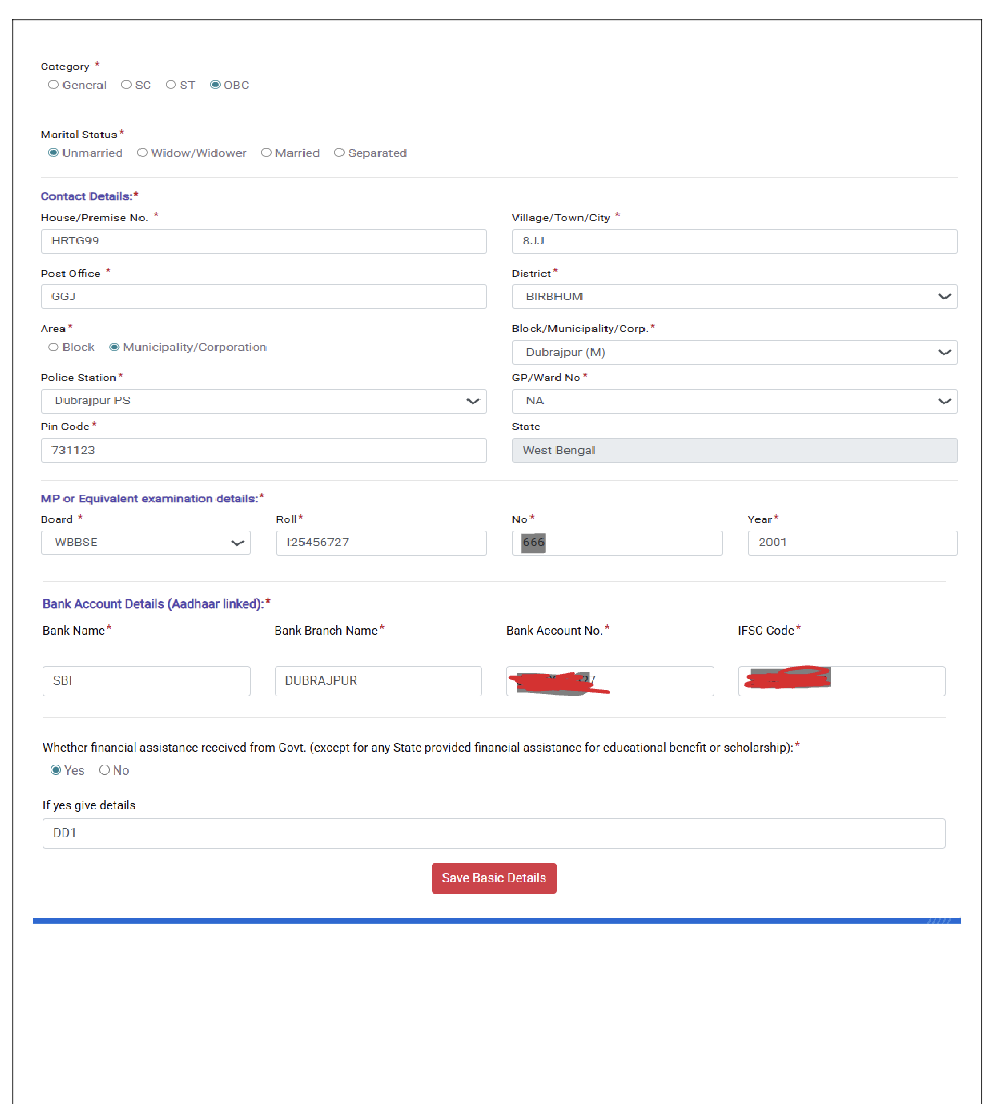 Step 5 Address and Bank